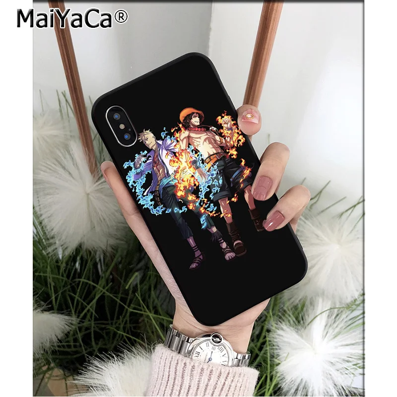 MaiYaCa one piece Monkey D Луффи Зоро ТПУ мягкий черный чехол для телефона iPhone X XS MAX 6 6S 7 7plus 8 8Plus 5 5S XR