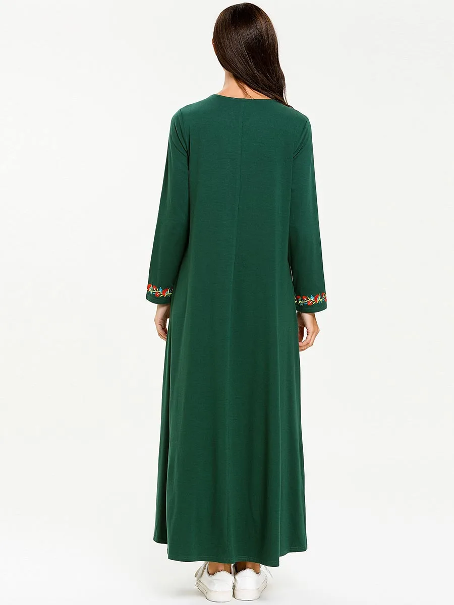 Мусульманский арабский исламский кафтан в Дубае абайя марокканский средней