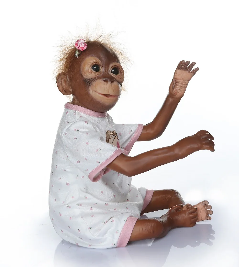 Реалистичная кукла-младенец Macaco игрушки тканевое тело фотосессия 52 см мягкие