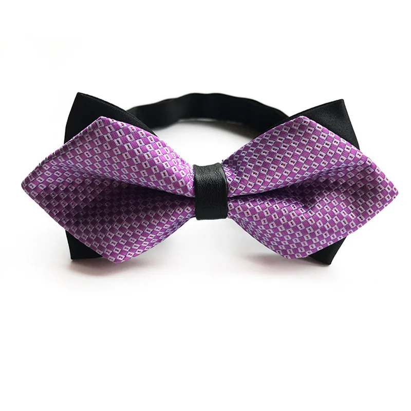 Острый Лавандовый модный Официальный галстук бабочка мужские галстуки бабочки