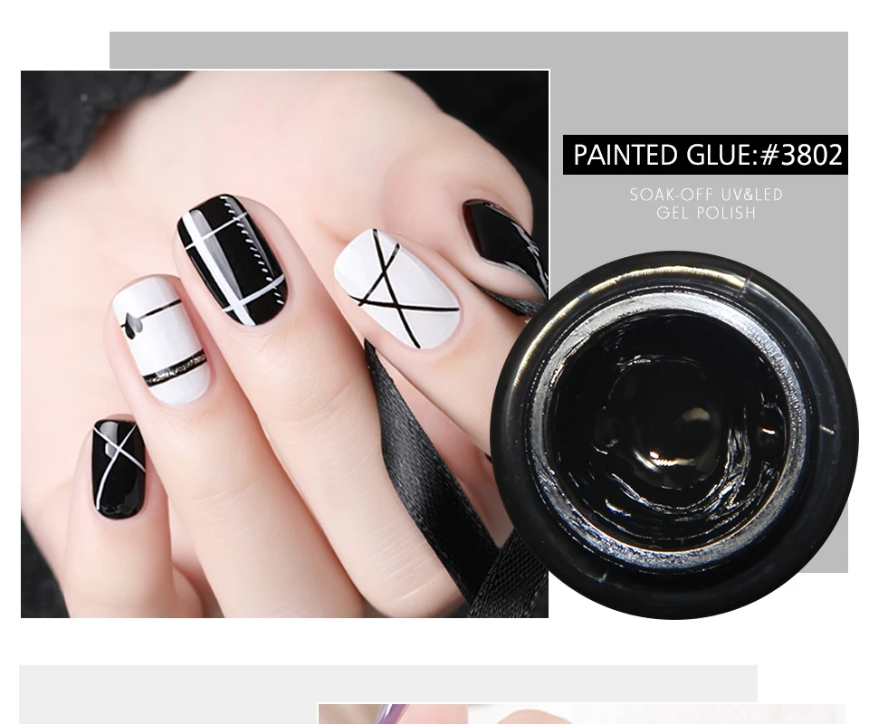 Docaty 5 мл Гель-лак для ногтей рисунок проволока паук дизайн окрашенные Эмаль все