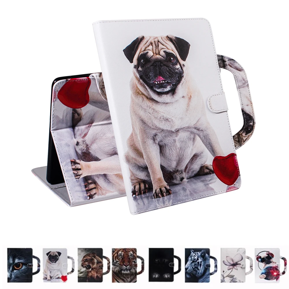 Умный чехол T5 10 портативный кожаный книжка с изображением тигра и льва для Huawei