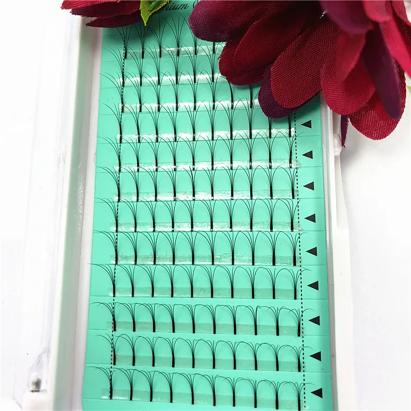 

240pcs/tray best quality Eyelash Extension tools 4D long stem Premade fans extension Flase Lashes Volume Eyelashes Free Shipping
