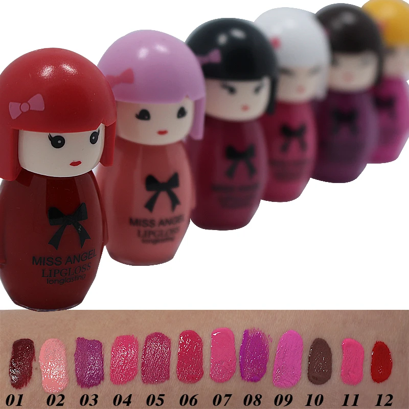 Кукла девочка водонепроницаемый блеск для губ долговечностью Lip stick прекрасный
