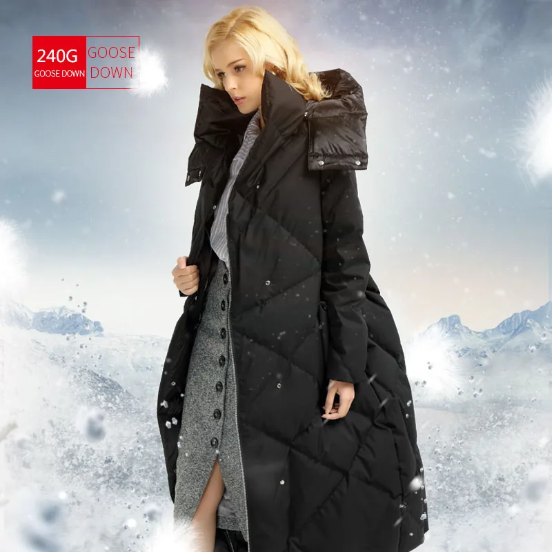2016 новая зимняя коллекция зимнее женское пуховое пальто куртка теплая Высокое