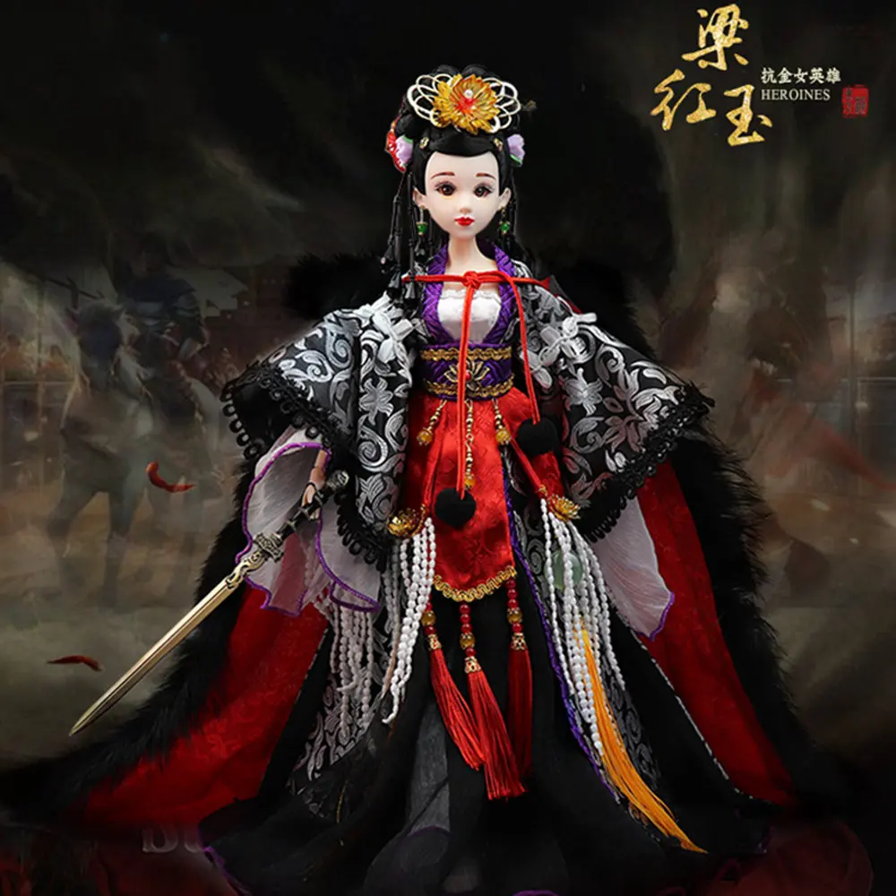 Шарм Fortune Days East древняя кукла костюм 1/6 как куклы BJD Liang Hongyu с макияжем 14 шарнирное