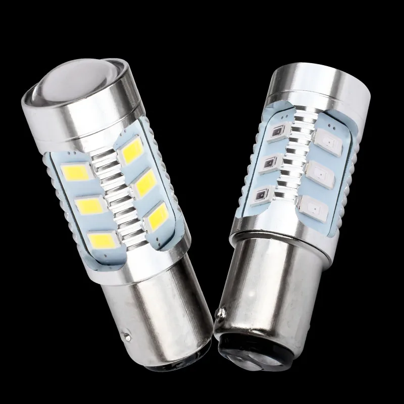 1157 12 5630 SMD BAY15D P21/5 Вт высокой мощности Мощность стоп-сигнала 21/5W светодиодная лампа автомобиля тормозной светильник s источник светильник Белого красного и желтого цвета 12V