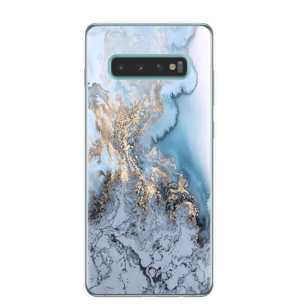 Мраморный чехол для Samsung S6 S7 Edge мягкий из ТПУ S8 S9 S10 Plus S10Lite S10E телефона|Бамперы| |