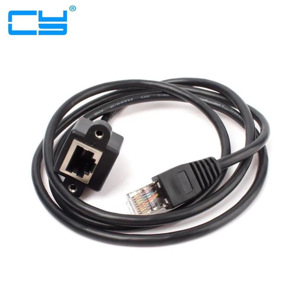 Сетевой Удлинительный кабель RJ45 штекер-гнездо крепление на винтовой панели Ethernet LAN #69082 1 фут 2 фута 3 фута 5 футов 6 футов 15 футов 30 см 60 см 150 см 3 м 1 м