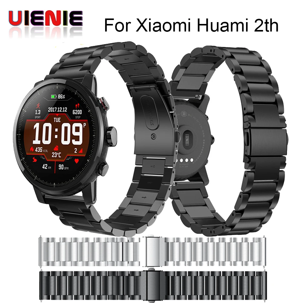 22 мм 20 из нержавеющей стали браслет для оригинальный Xiaomi Huami Amazfit Stratos 2 2th темп