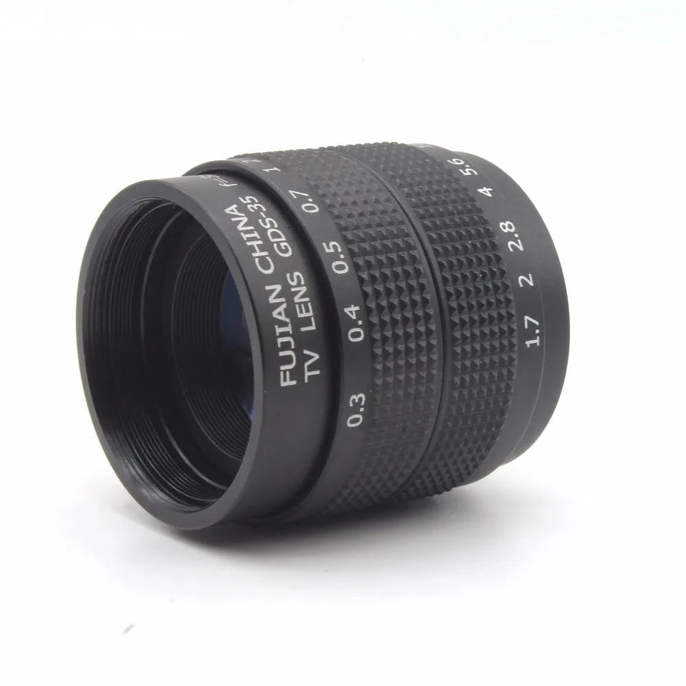 Объектив камеры fujian CCTVcamera 35 мм f1.7 объектив с креплением для Olympus canon fuji nikon Sony NEX 5 3 7