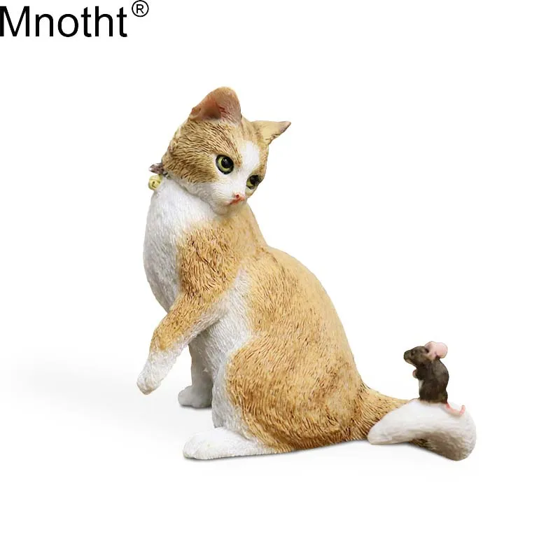 Mnotht 1/6 китайская пасторальная модель кошки желтая Тигр пятнистый питомец мини