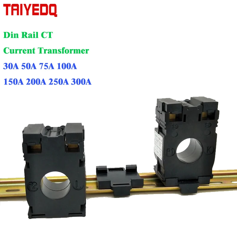 3 шт./лот Din rail трансформатор тока тороидальный трансформатор тока DM-20 CT 50A 75A 100A 150A 200A 250A 300A