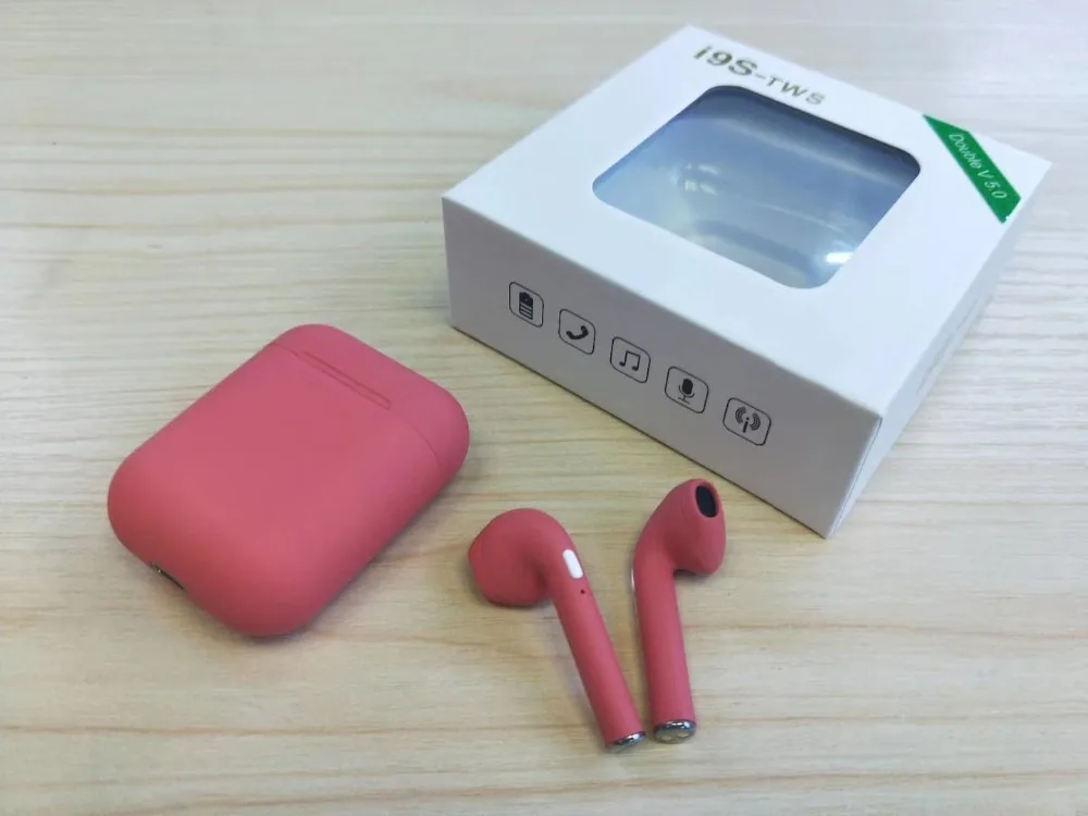 Бинауральные TWS наушники I9s tws V5.0 Bluetooth беспроводная гарнитура для iphone xs Android phone с
