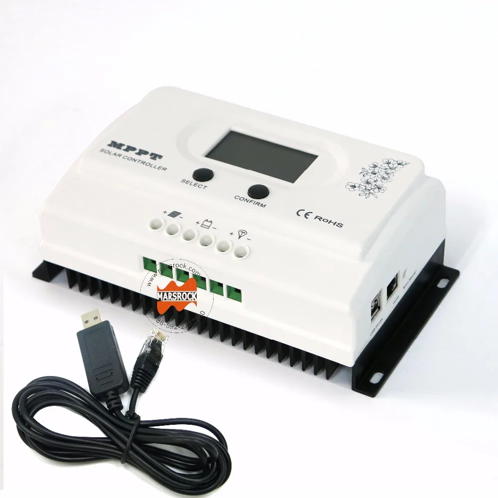 Wiser 30A MPPT Контроллер заряда 12 В/24 В автоматическое распознавание Макс. DC150V PV вход с