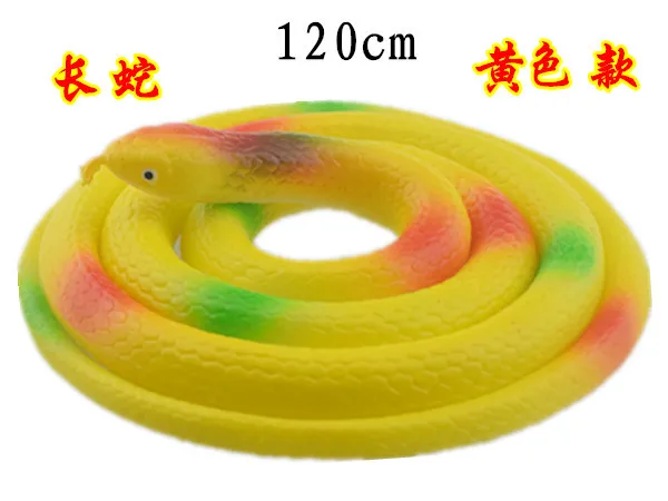 120 см резиновая отличная игрушка имитация змеиной модели смешные страшные змейки