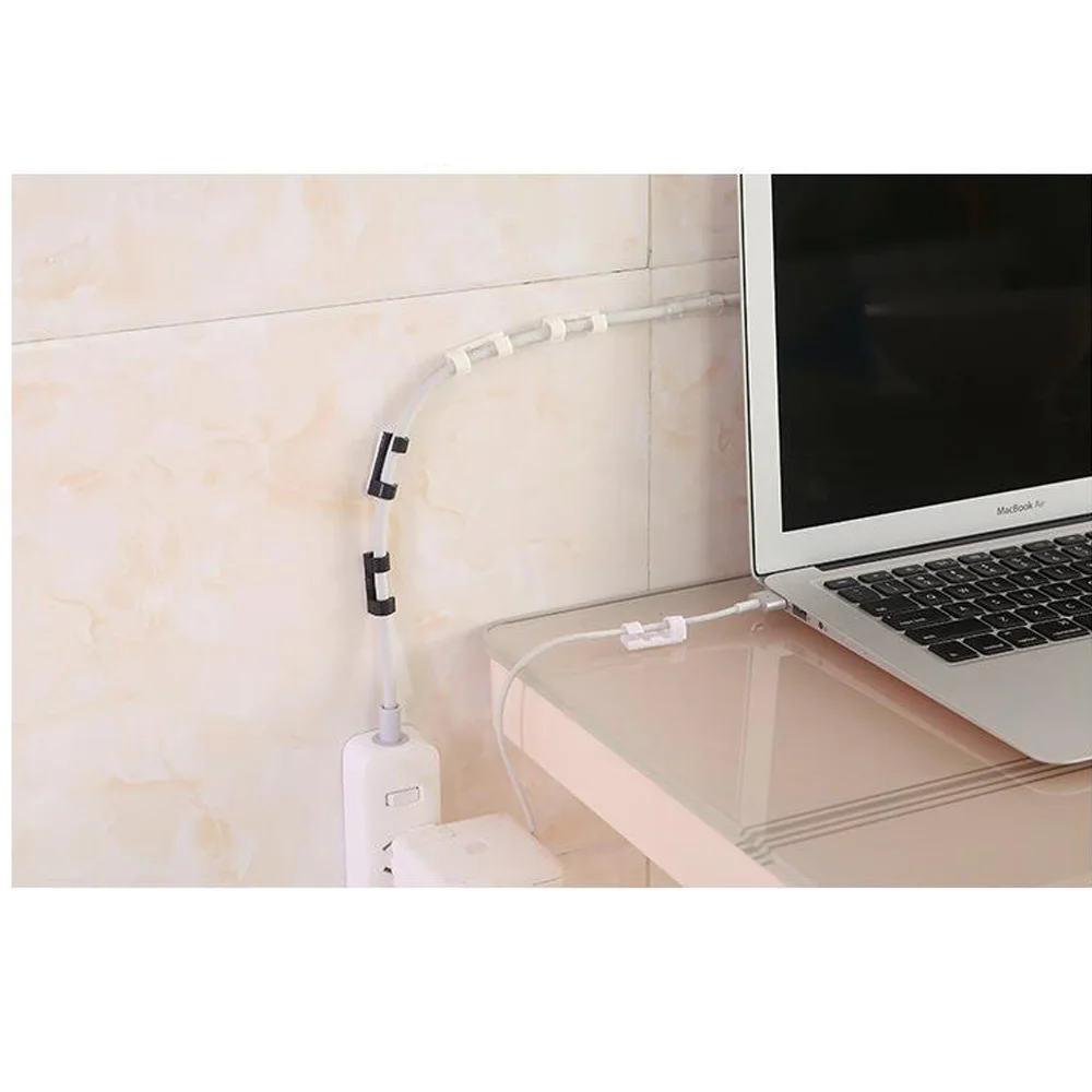 20 шт./лот органайзер для управления проводным кабелем зажимы настольных ПК и