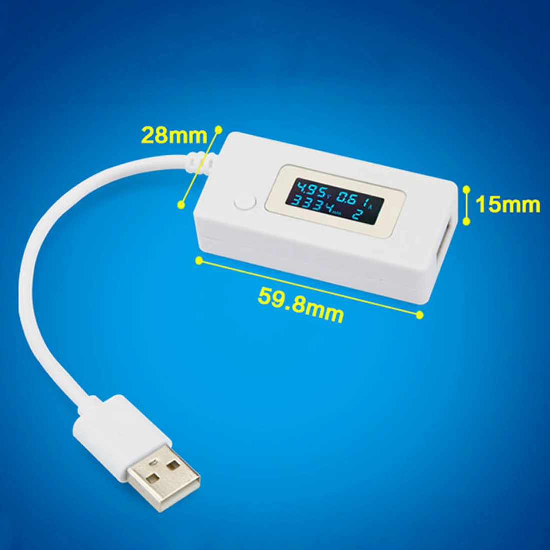 Тестер напряжения емкости аккумулятора 1 шт. ЖК-дисплей Micro USB зарядное устройство