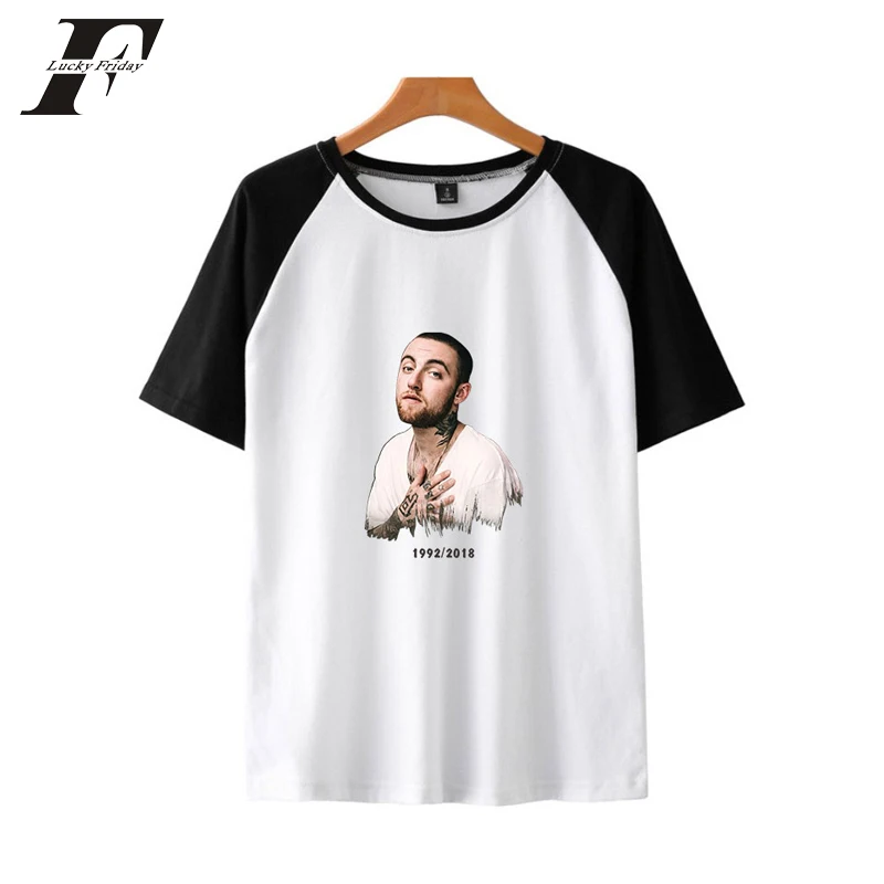 LUCKYFRIDAYF 2018 Mac Miller Мужская и женская хлопковая забавная Молодежная Футболка с