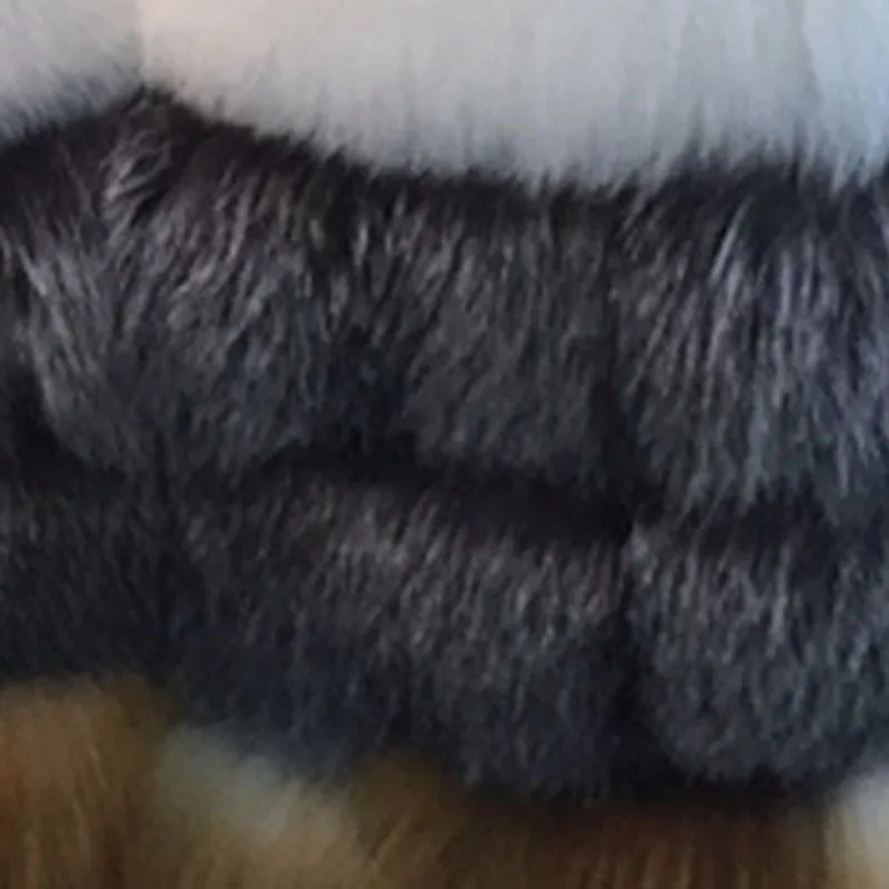 UPPIN 2017 Новый осенне зимний женский жилет из лисьего меха длинный искусственного