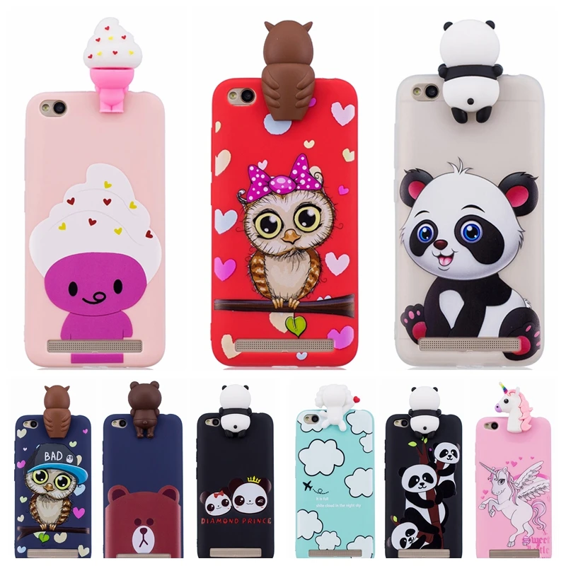 Мягкий ТПУ чехол для телефона для Coque Xiaomi Red Note 5 6 Red 6A 7 GO Note 7 6 Pro Чехол панда Единорог сова мультфильм кукла игрушки Etui Funda