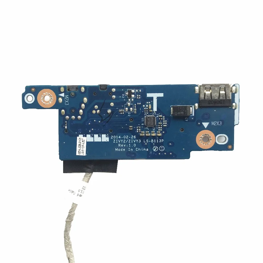 Оригинальный USB разъем аудио SD слот платы для LENOVO Y50 70 Y70 ZIVY2 ZIVY3 LS B113P с кабелем 100%