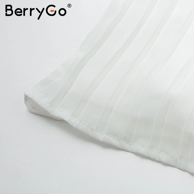 BerryGo Просто, элегантно, кружевное платье для женщин, вышивка, плиссированные, с круглым вырезом, длинные, большие размеры, платья женские, Осень-зима, женские сексуальные вечерние платья