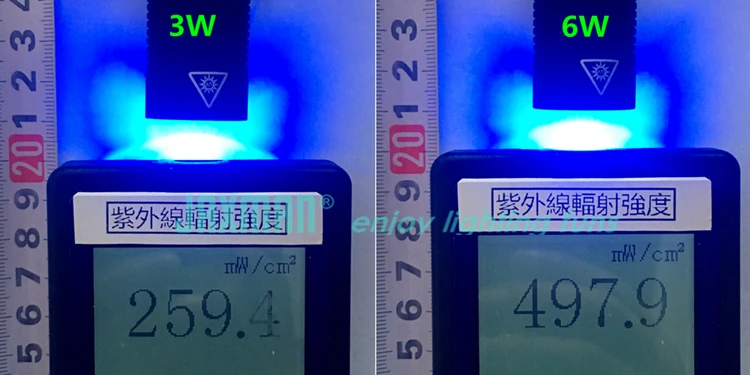 Jaxman U1c фокусировка пятно 3 Вт 6 Вт Nichia УФ светодиодный лампы 365nm 18650 светодиодный фонарик