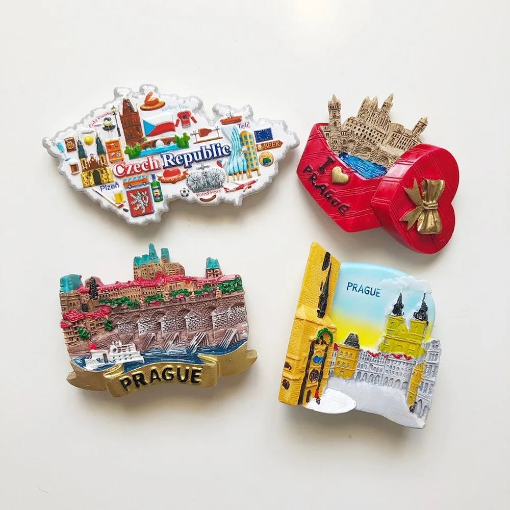 Европейская туристическая версия 3D Австрия Чешская Республика Венгрия магнит на