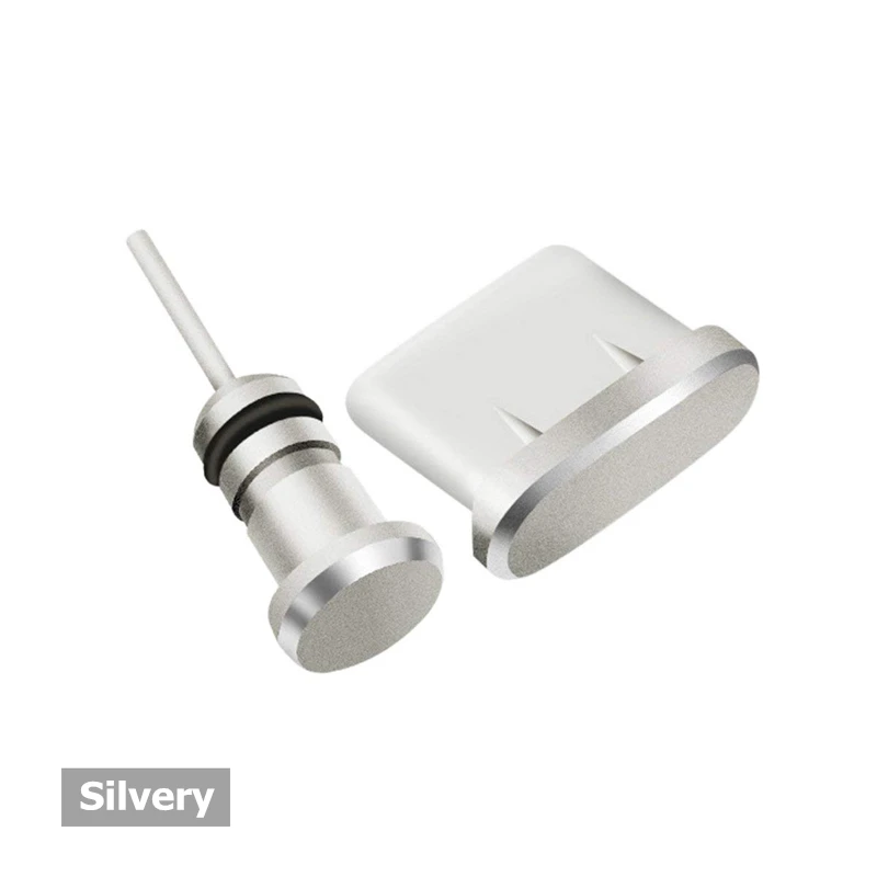Тип C противопыльная заглушка комплект Тип usb-C Порты и разъёмы 3,5 мм разъем для наушников для Samsung Galaxy S8 S9 плюс huawei P10 xiaomi 8 m8