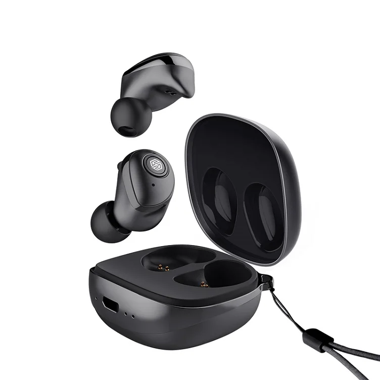 Go Earphone Black NILLKIN True беспроводные наушники TWS Bluetooth 5,0 наушники IPX5 спортивный набор головок стерео Авто пара 5 часов воспроизведения зарядный чехол - Цвет: Go Earphone Black