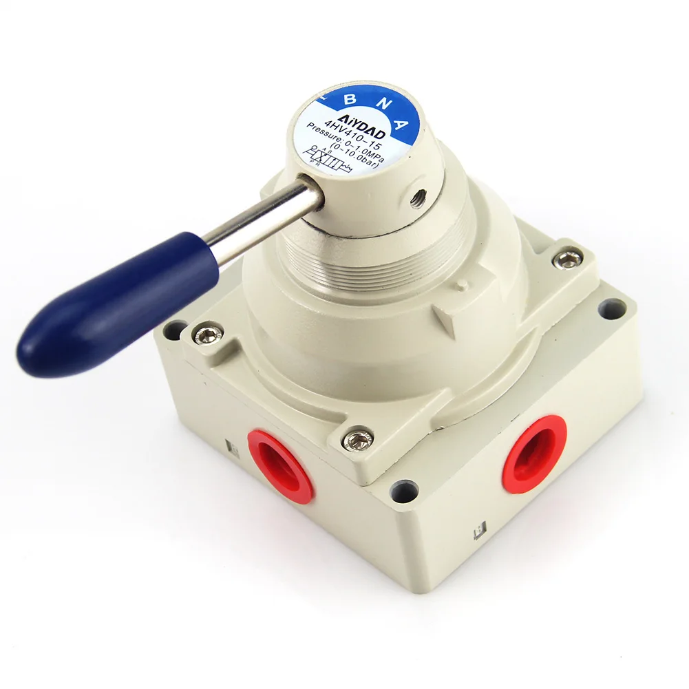 

4 way 2 position Manual Hand Lever Pneumatic Valve 1/2" BSPT 4HV410-15