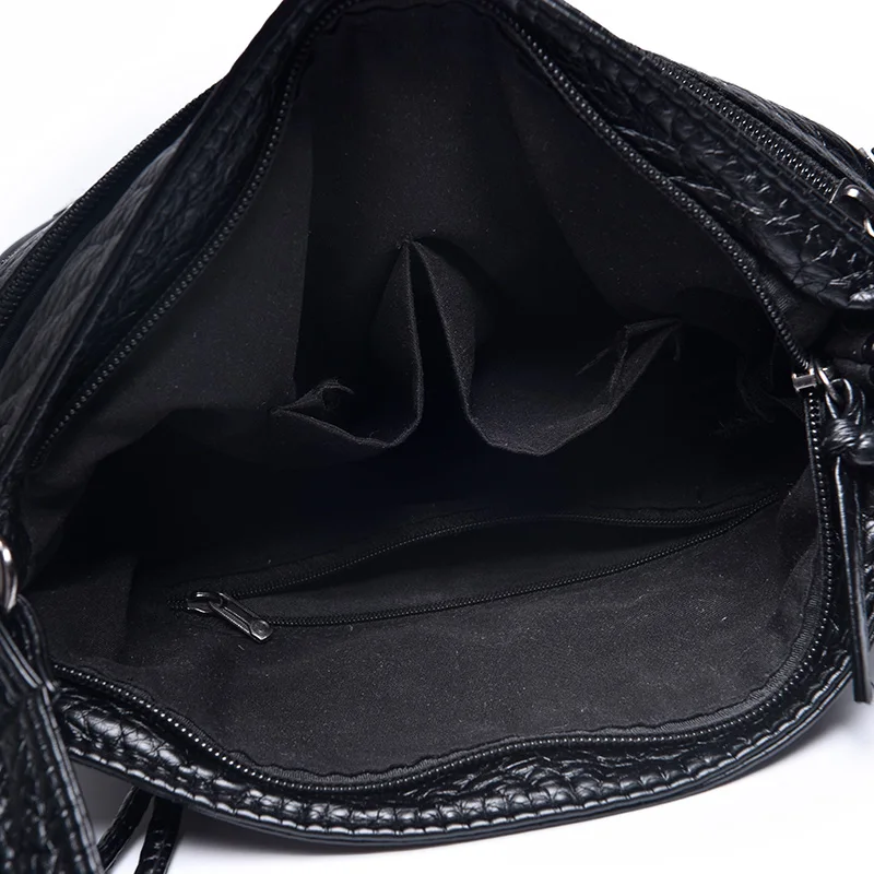 Маленькая женская сумка мессенджер Мягкая Повседневная через плечо с откидной