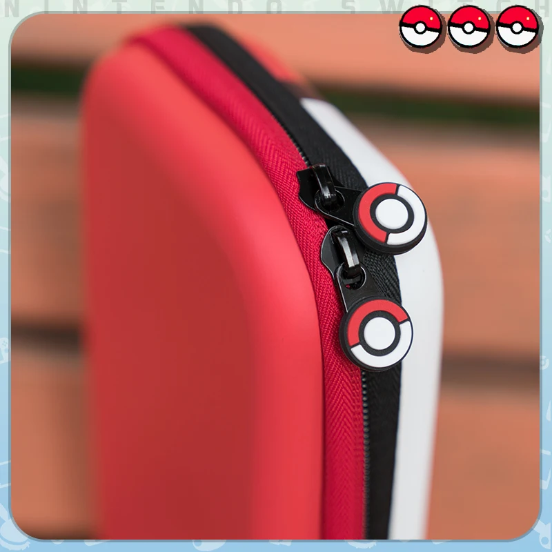 Сумка для хранения PokemonGo Pokeball, чехол, чехол для Nintendo Switch NS, консоль, коробка для карточных игр, джойстик, ручки, колпачки