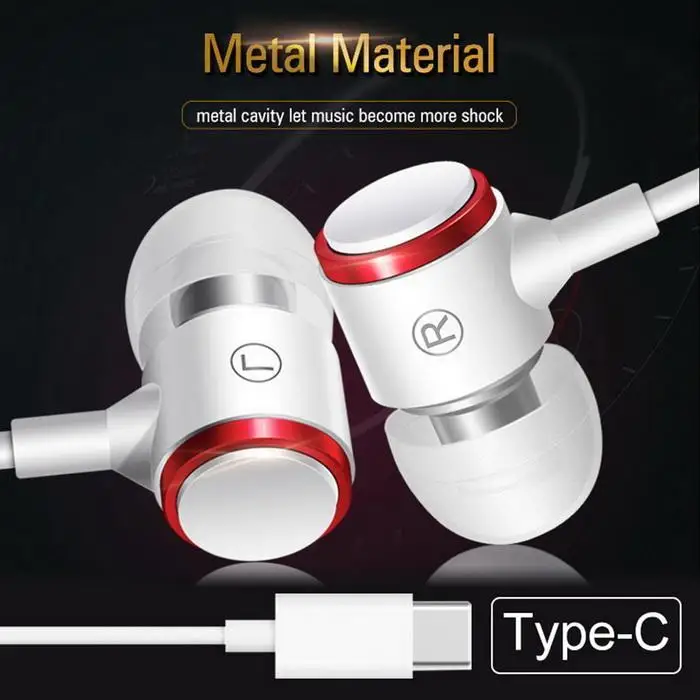 Тип usb In Ear проводные наушники с контролем громкости гарнитуры для Letv LeEco Le 2 Xiaomi Mi