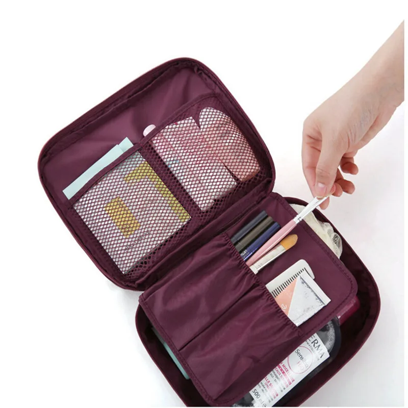 Большая косметичка чехол для макияжа дорожный органайзер туалетных