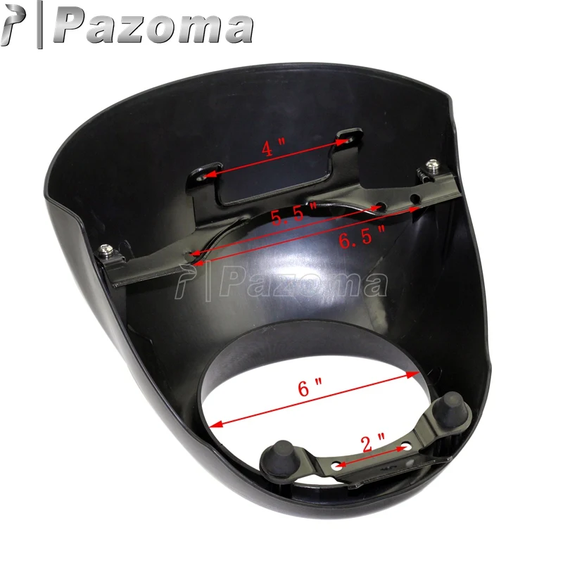 Обтекатель для передней фары мотоцикла черного цвета 5 75 дюйма 5-3/4 защитный
