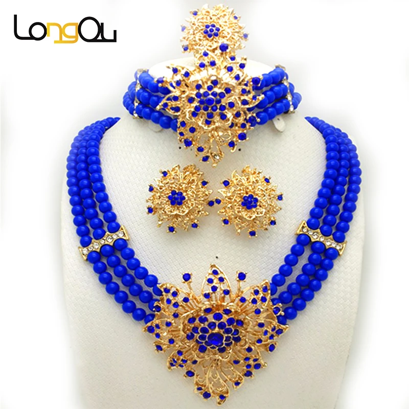 Комплект из колье серёг и кольца в африканском стиле|jewelry sets for women|african fashion jewelry