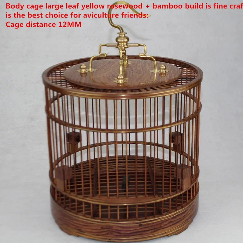 Бамбуковая птичья клетка 22*23 см с одним набором материалов (фиолетовая wingceltis