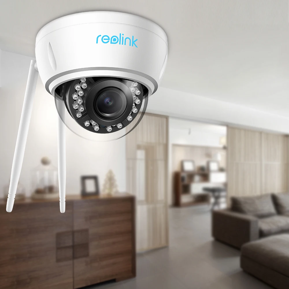 Reolink RLC-422W-5MP, Двухдиапазонная WiFi камера, 4-кратный оптический зум, слот для sd-карты, ночное видение, 2560x1920, 5 МП, ip-камера безопасности