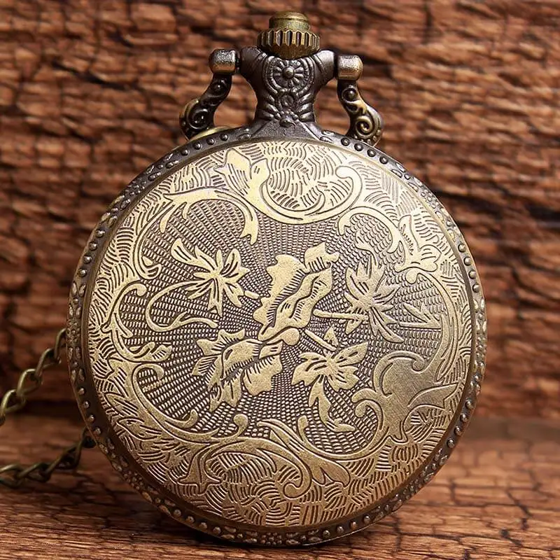 

STAR WAR Jedi Order Pocket Watch Chains Necklace Vintage Galactic Empire Hollow Quartz Pocket Watches Steampunk for Fans Gifts