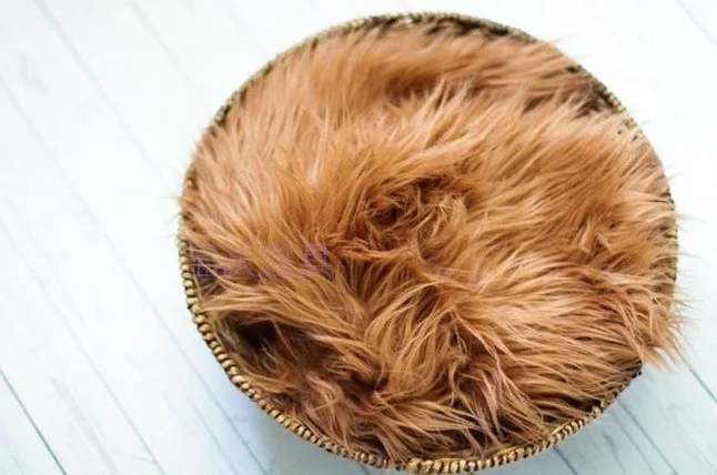 Faux Flokati Fur Newborn baby Photography Prop Rug Baby swaddle blanket backdrop Background | Blanket &amp Swaddling