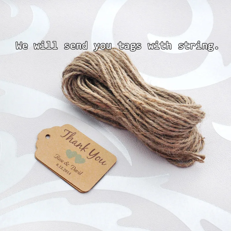 Персонализированные спасибо Свадебные бирки с 6 цветов Сердце вы можете выбрать