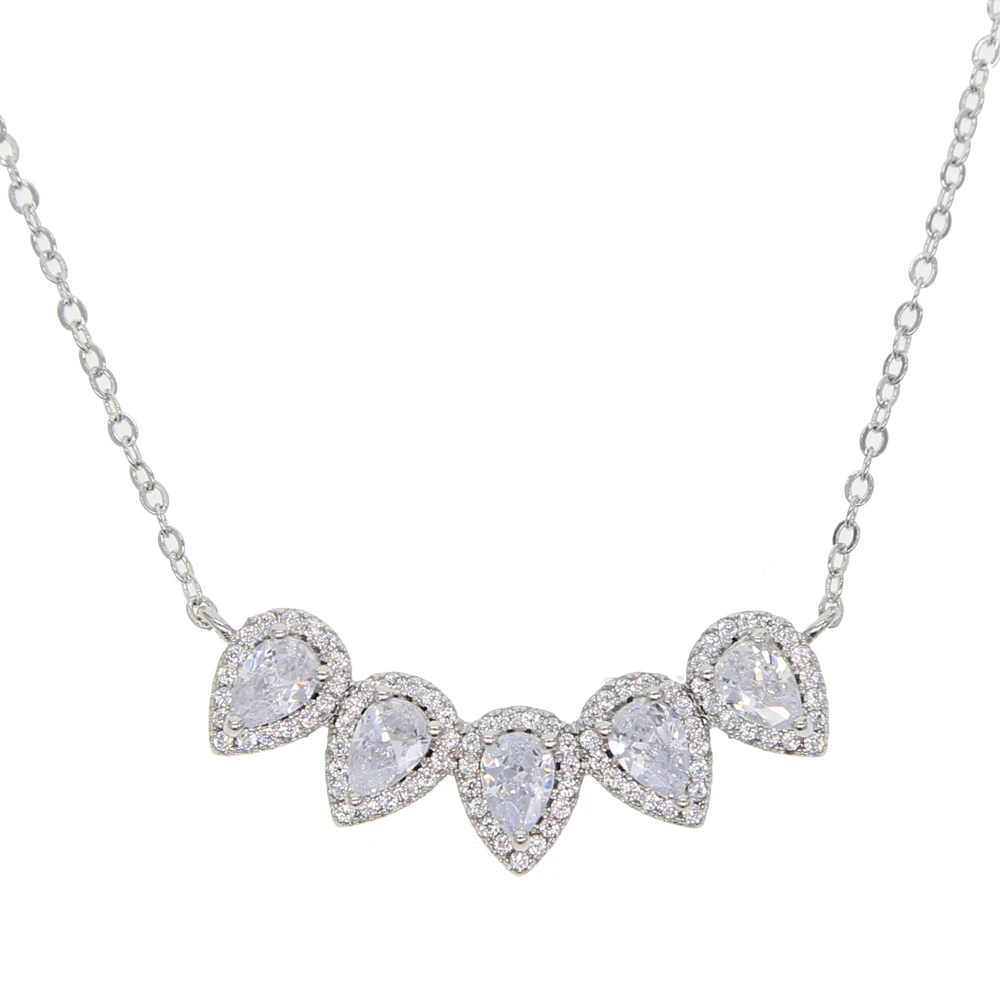 Элегантное ожерелье многослойное блестящее ювелирное изделие с кристаллами