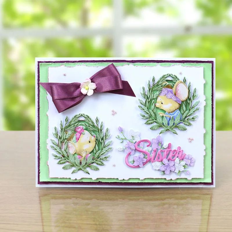 Рождественские сани с изображением священного лося металлические трафареты для