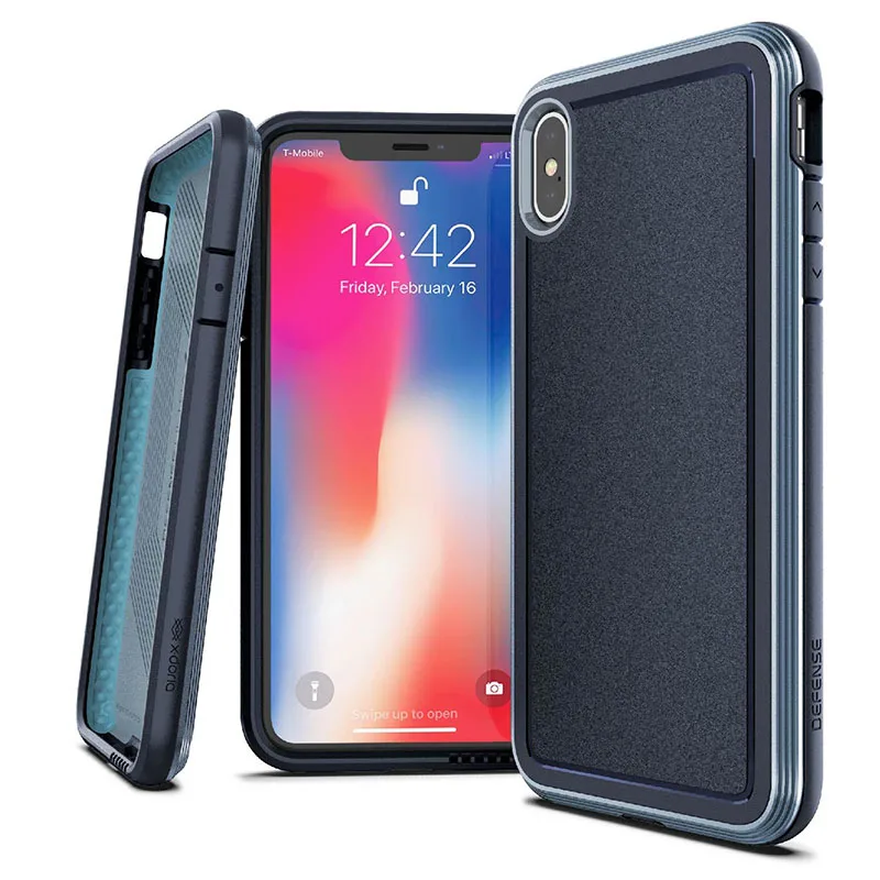 X-Doria Defense Ультра чехол для телефона iPhone XR XS Max военный класс падение проверенный чехол Coque для iPhone XS Max Алюминиевый Чехол