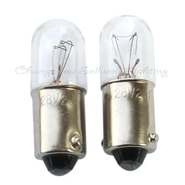 

Ba9s T10x28 28v 2w Miniature Lamp Light Bulb A110 Sellwell lighting factory