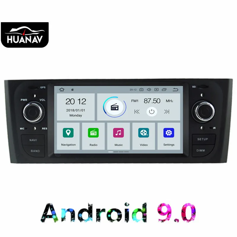 Android 9 0 без DVD Автомобильный Радио плеер GPS навигация для FIAT Punto 2005 2009 Fiat Linea 2007 2011