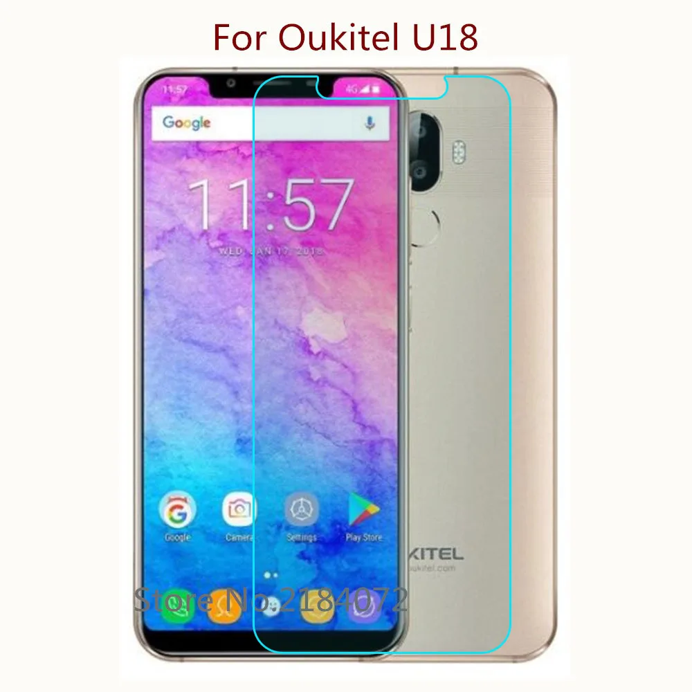 Защитное стекло 9H 2.5D для телефона Oukitel U18 закаленное смартфона Защитная пленка