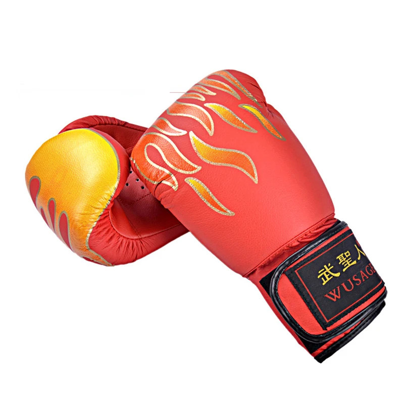 Красные черные спортивные боксерские перчатки Takewondo для мужчин и женщин